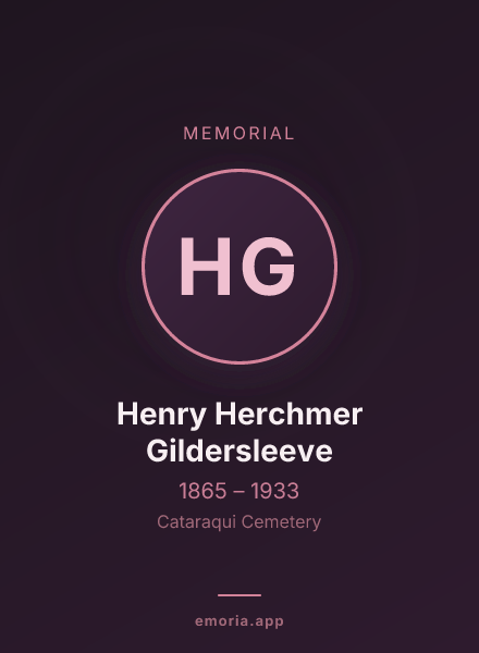 Memorial portrait of Henry Herchmer Gildersleeve
