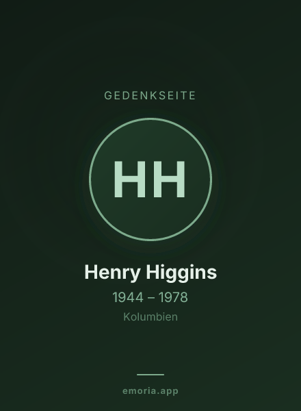 Gedenkportrait von Henry Higgins