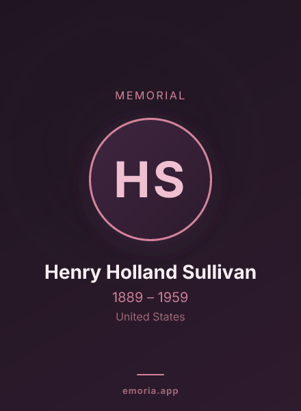 Memorial portrait of Henry Holland Sullivan