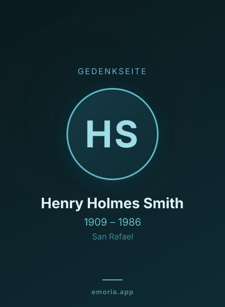 Gedenkportrait von Henry Holmes Smith
