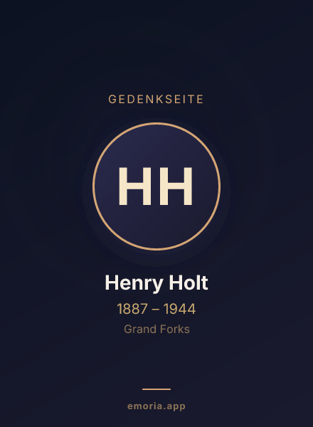 Gedenkportrait von Henry Holt