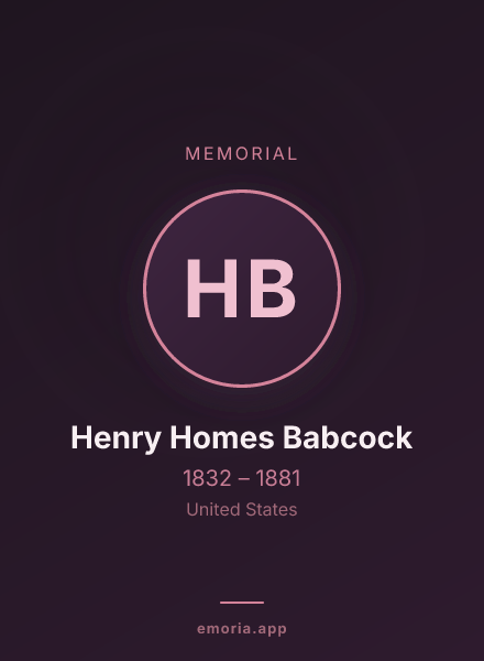 Memorial portrait of Henry Homes Babcock