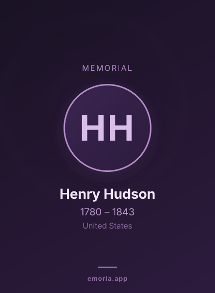 Memorial portrait of Henry Hudson