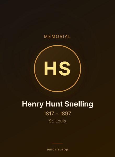 Memorial portrait of Henry Hunt Snelling