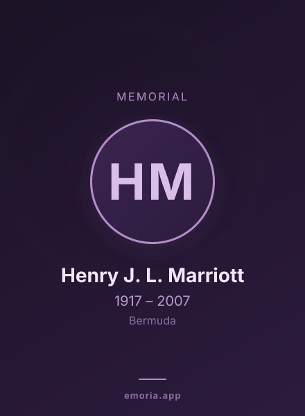 Memorial portrait of Henry J. L. Marriott