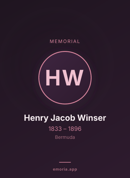 Memorial portrait of Henry Jacob Winser