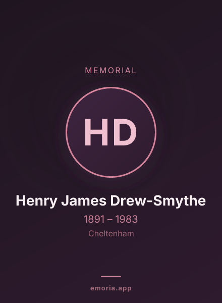 Memorial portrait of Henry James Drew-Smythe