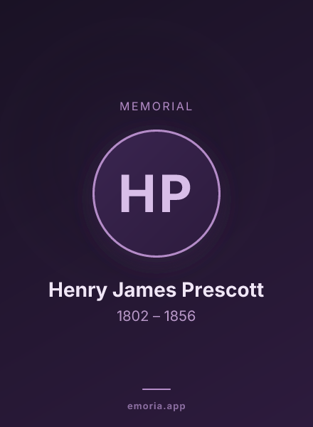 Memorial portrait of Henry James Prescott