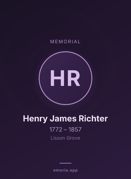 Memorial portrait of Henry James Richter