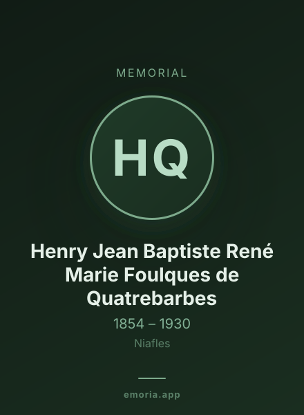 Memorial portrait of Henry Jean Baptiste René Marie Foulques de Quatrebarbes