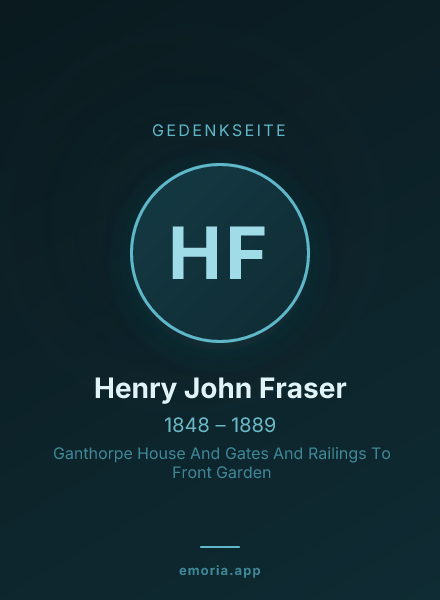 Gedenkportrait von Henry John Fraser