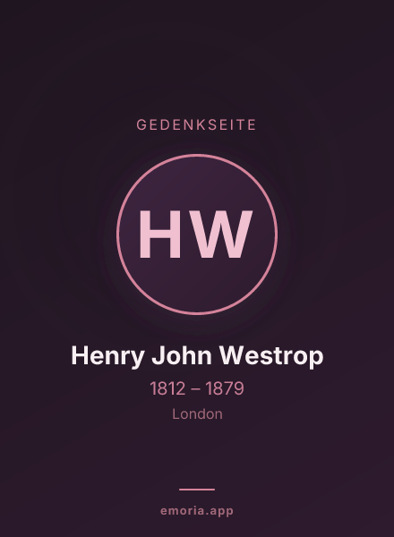 Gedenkportrait von Henry John Westrop