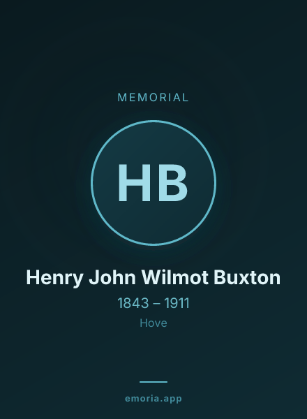 Memorial portrait of Henry John Wilmot Buxton
