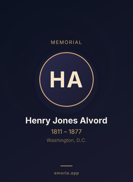 Memorial portrait of Henry Jones Alvord