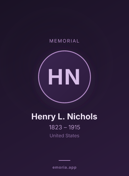 Memorial portrait of Henry L. Nichols