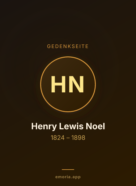 Gedenkportrait von Henry Lewis Noel