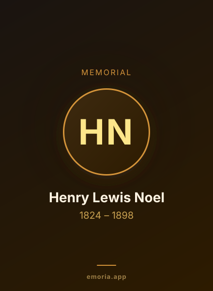 Memorial portrait of Henry Lewis Noel