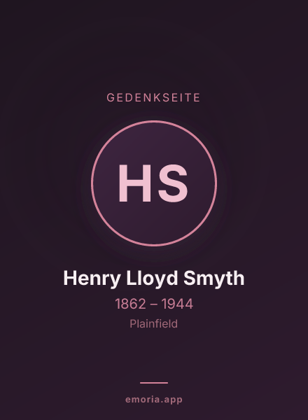 Gedenkportrait von Henry Lloyd Smyth