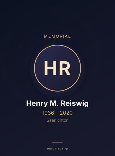 Memorial portrait of Henry M. Reiswig