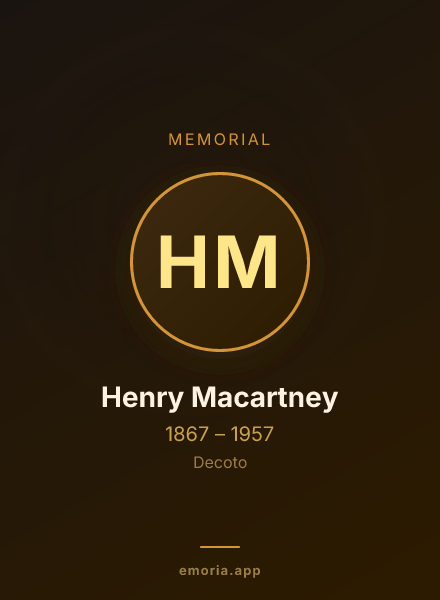 Memorial portrait of Henry Macartney