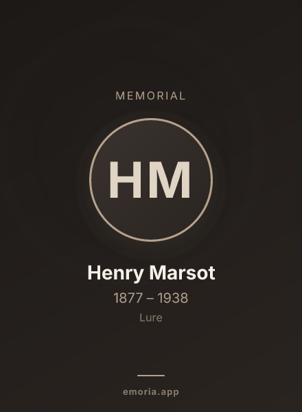 Memorial portrait of Henry Marsot