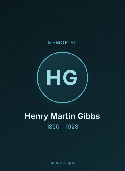 Memorial portrait of Henry Martin Gibbs