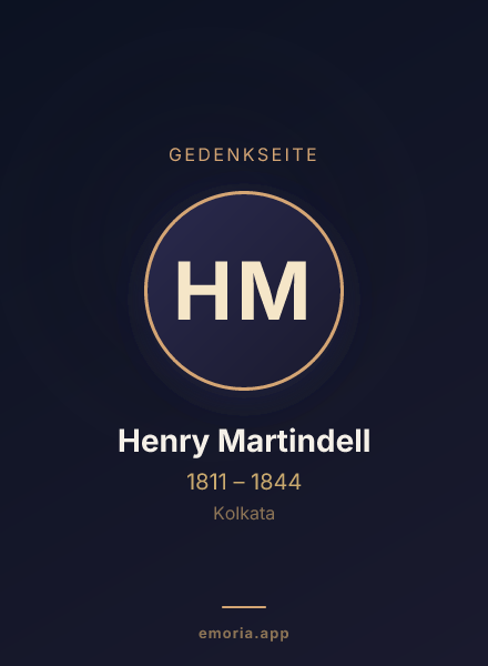 Gedenkportrait von Henry Martindell