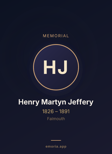 Memorial portrait of Henry Martyn Jeffery