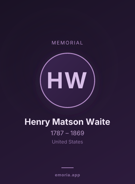Memorial portrait of Henry Matson Waite