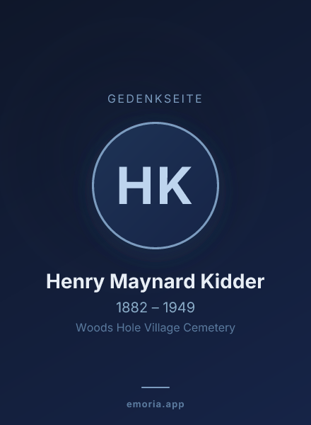 Gedenkportrait von Henry Maynard Kidder