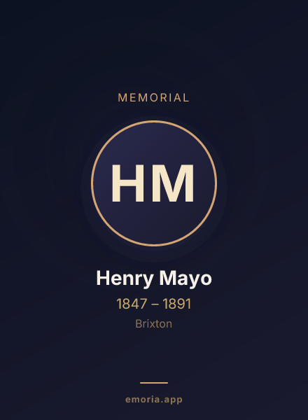 Memorial portrait of Henry Mayo