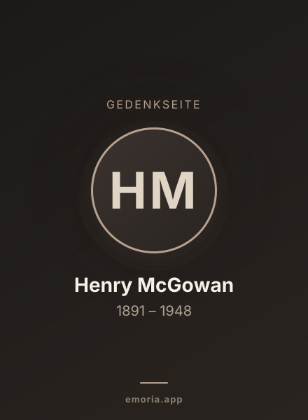 Gedenkportrait von Henry McGowan
