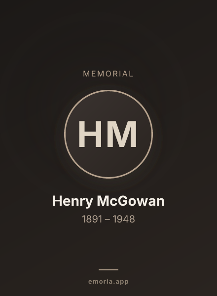 Memorial portrait of Henry McGowan