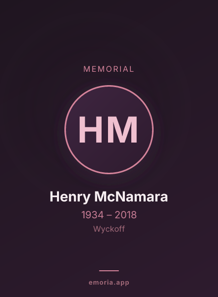 Memorial portrait of Henry McNamara