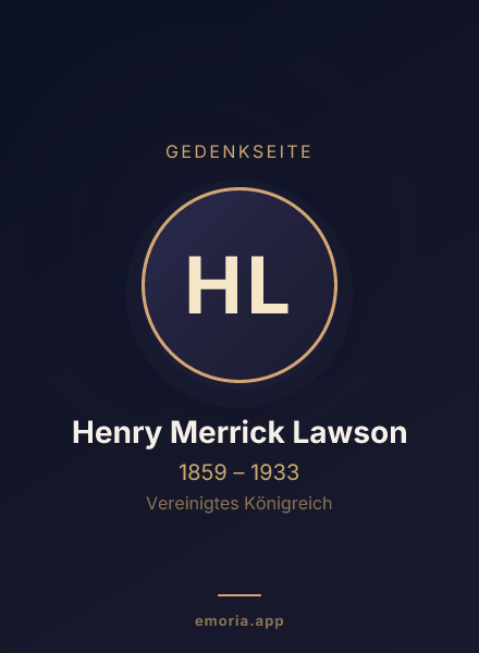 Gedenkportrait von Henry Merrick Lawson