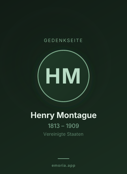 Gedenkportrait von Henry Montague