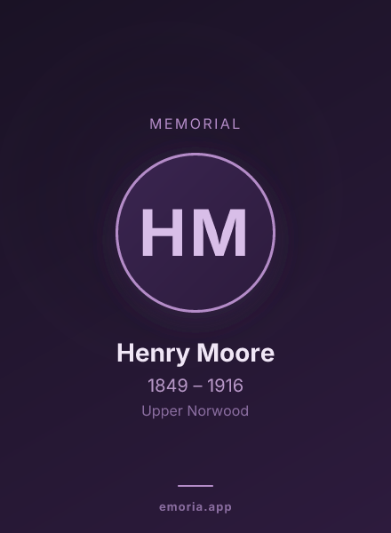 Memorial portrait of Henry Moore