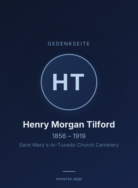 Gedenkportrait von Henry Morgan Tilford