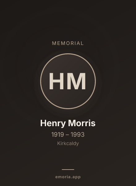 Memorial portrait of Henry Morris