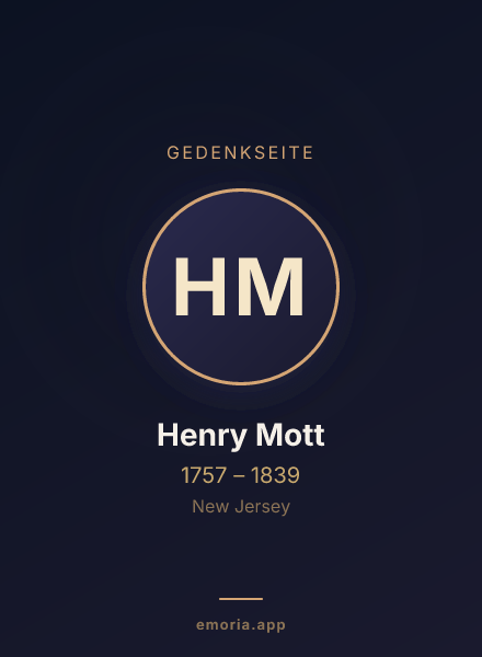 Gedenkportrait von Henry Mott