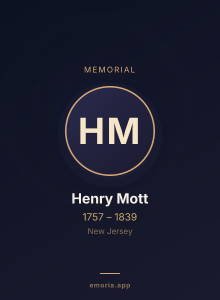Memorial portrait of Henry Mott