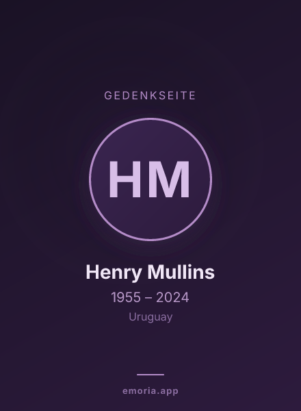 Gedenkportrait von Henry Mullins