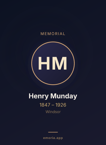 Memorial portrait of Henry Munday