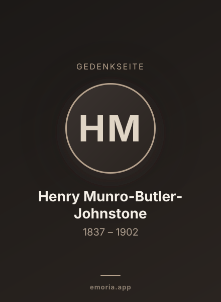 Gedenkportrait von Henry Munro-Butler-Johnstone