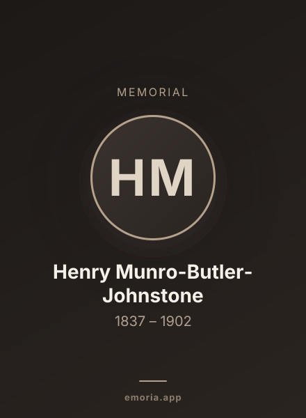 Memorial portrait of Henry Munro-Butler-Johnstone