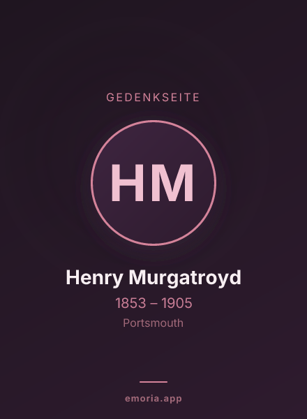 Gedenkportrait von Henry Murgatroyd