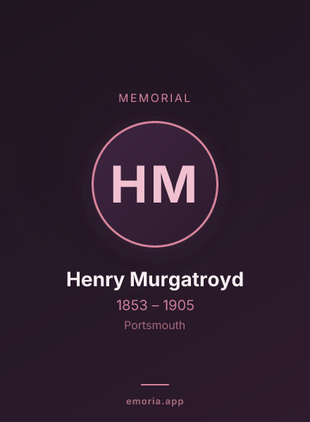 Memorial portrait of Henry Murgatroyd