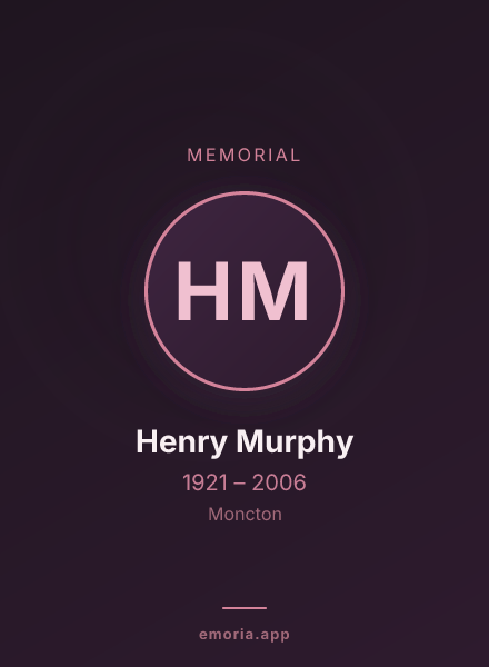 Memorial portrait of Henry Murphy