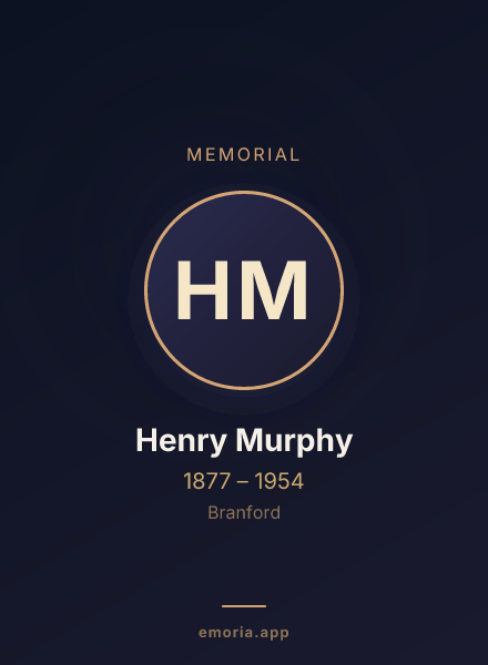 Memorial portrait of Henry Murphy
