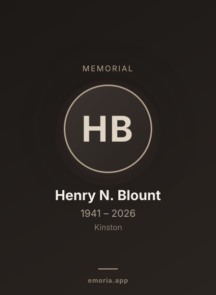 Memorial portrait of Henry N. Blount